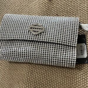 Harley-Davidson Silver Rhinestone Phone Case